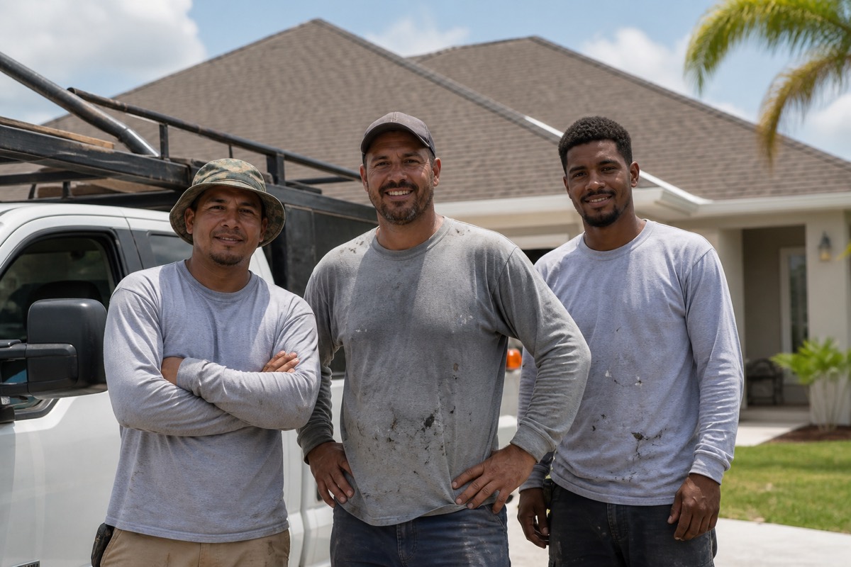 The Akers Roofing Solutions Llc crew