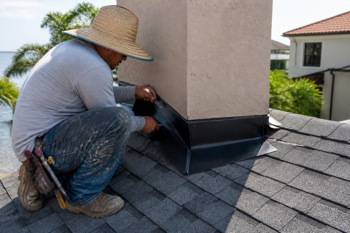 Leak and flashing repair in Tampa
